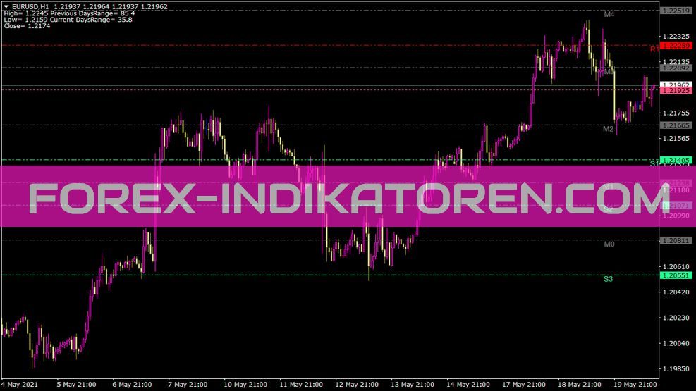 Ej Pivot Dwm Indikator für MT4