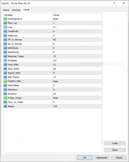 Force Max EA für MT4