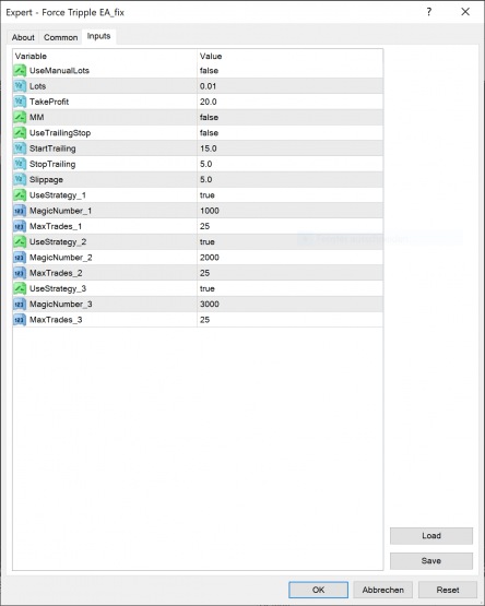 Force Tripple EA für MT4