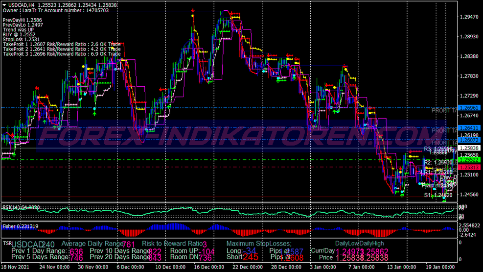 Magic Dots Swing Trading System for MT4