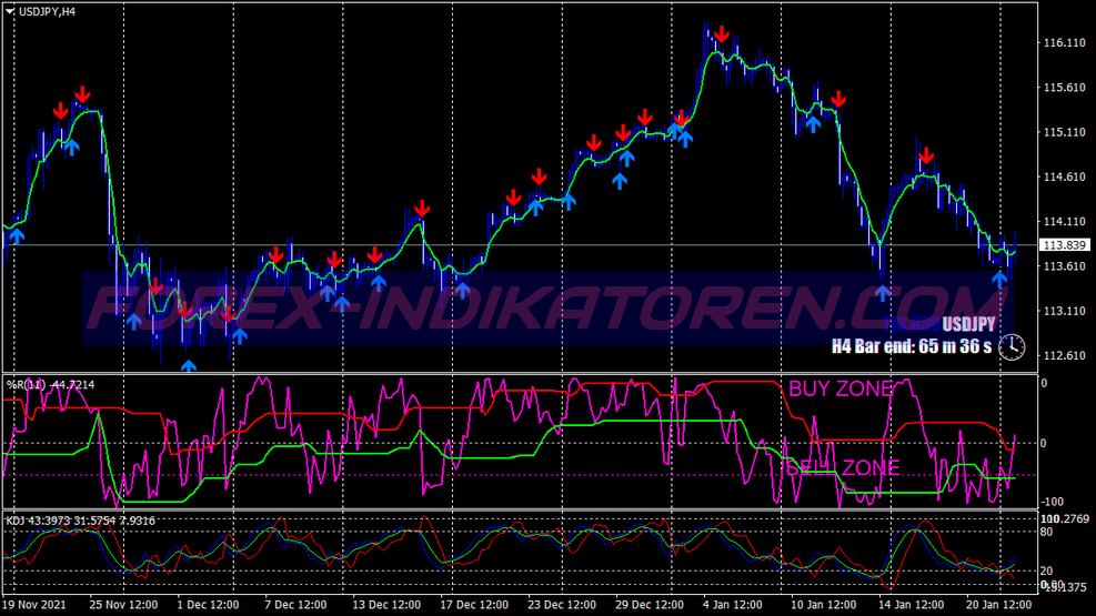 Rsx Williams Percent Range İkili Opsiyon Ticaret Sistemi für MT4